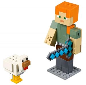 Lego 21149 Minecraft Большие фигурки Minecraft, Алекс с цыплёнком