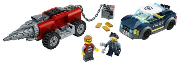 Lego 60273 City Полицейская погоня за бурильщиком