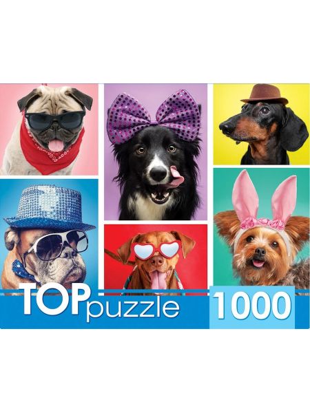Пазл TOP Puzzle 1000 деталей: Забавные щенки