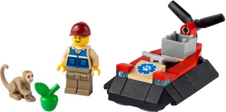 Lego 30570 City Спасательный катер на воздушной подушке