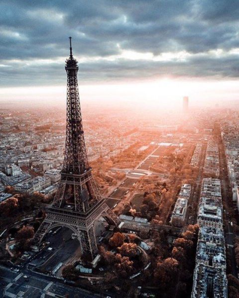 Картина по номерам 40*50 VA-1760 Париж с высоты