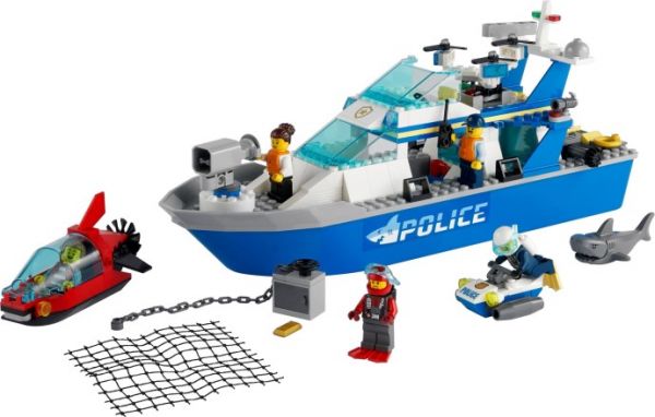 Lego 60277 City Катер полицейского патруля