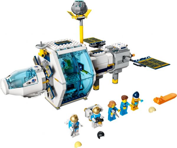 Lego 60349 City Лунная космическая станция поврежденная коробка