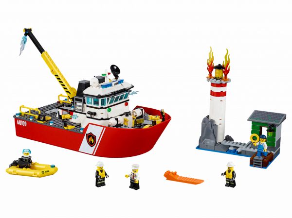 Lego 60109 City Пожарный катер
