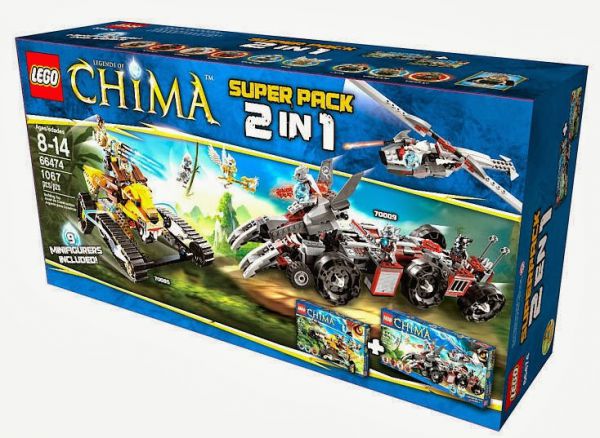 Lego 66474 Legends of Chima SUPER PACK 2 in 1