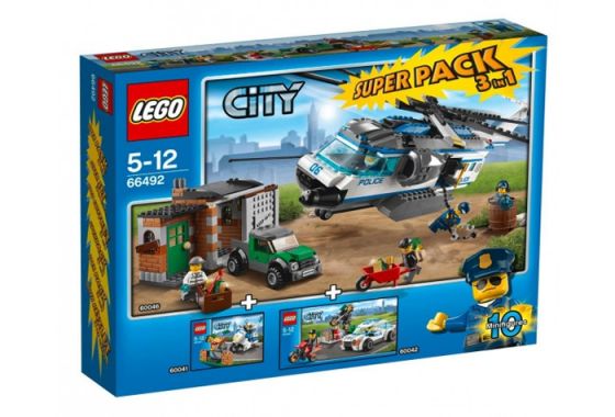 Lego 66492 City CITY POLICE VALUE PACK Супер упаковка 3 в 1