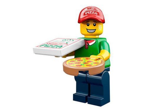 Lego 71007-11 Минифигурки, 12 серия Курьер по доставке пиццы