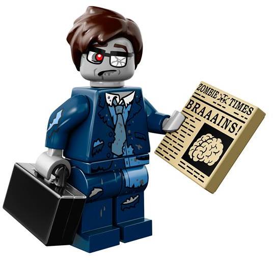 Lego 71010-13 Минифигурки, Monsters series 14 Зомби-бизнесмен