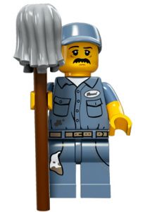 Lego 71011-9 Минифигурки, серия 15 Уборщик