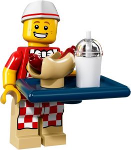 Lego 71018-6 Минифигурки, серия 17 Человек с хот-догом