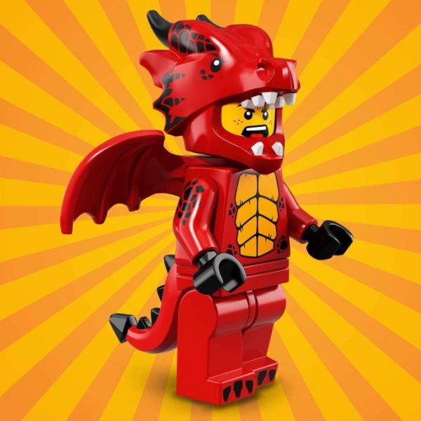 Lego 71021-7 Минифигурки, Юбилейная серия 18 Парень в костюме дракона