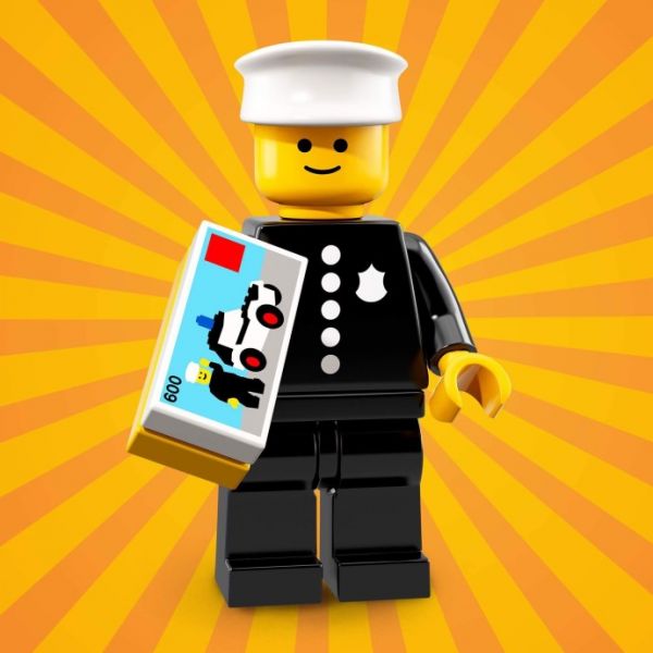 Lego 71021-8 Минифигурки, Юбилейная серия 18 Офицер полиции