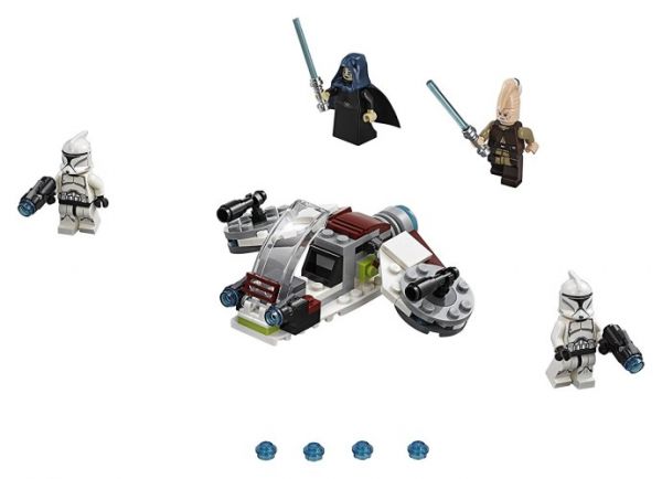 Lego 75206 Star Wars Боевой набор джедаев и клонов-пехотинцев