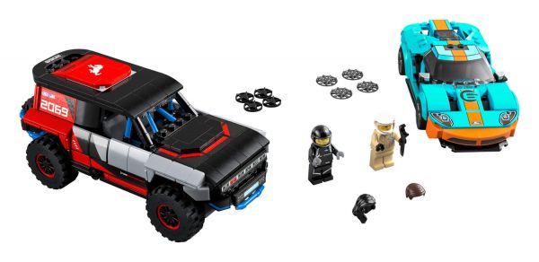 Lego 76905 Speed Champions Ford GT Heritage Edition and Bronco R