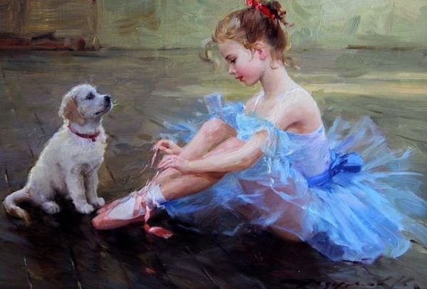 Картина по номерам 40*50 GX8080 Маленькая балерина