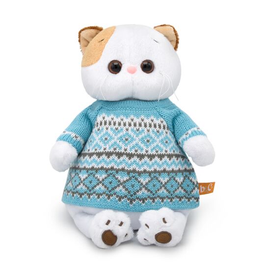 Мягкая игрушка Буди Баса Budibasa Кошечка Ли-Ли в свитере, 24 см, LK24-033