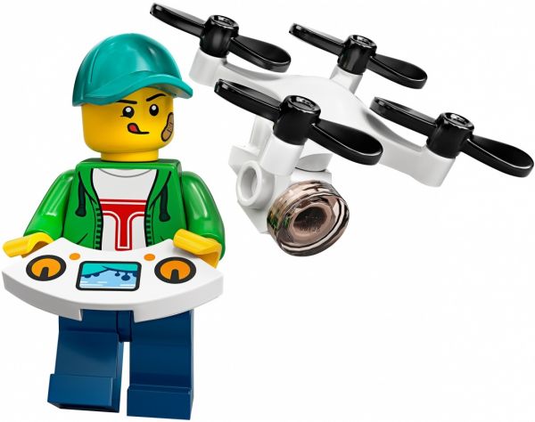 Lego 71027-16 Минифигурки, серия 20 Мальчик с дроном