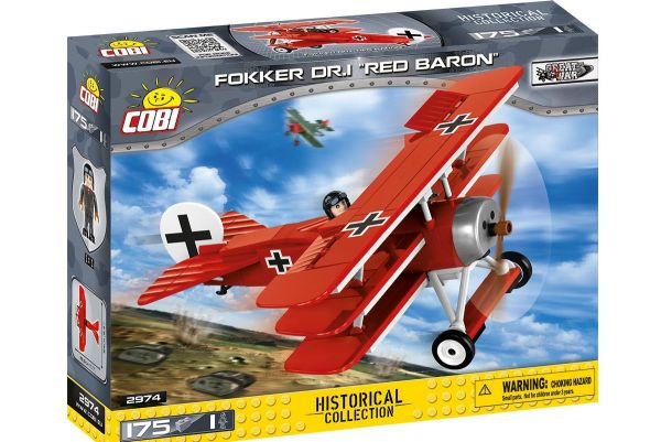 Конструктор Cobi 2974 Fokker Dr.I "Red Baron"