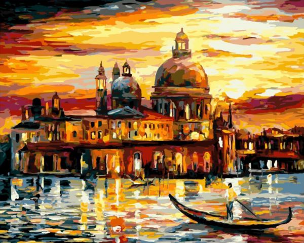 Картина по номерам 40*50 GX6753 Вечерняя Венеция