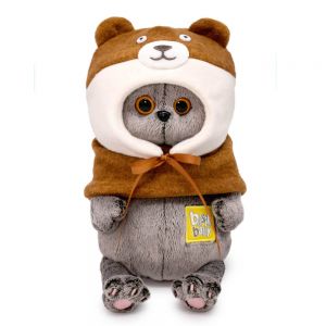 Мягкая игрушка Буди Баса Budi Basa Basik Baby в шапке "Медвежонок", 20 см, BB-125