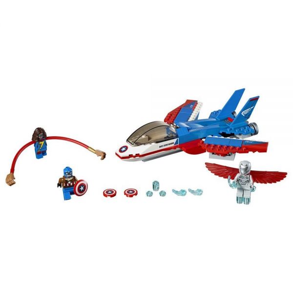 Lego 76076 Super Heroes Воздушная погоня Капитана Америка