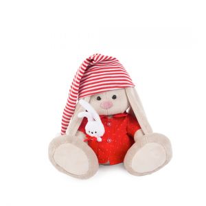 Мягкая игрушка Буди Баса Budibasa Зайка Ми в красной пижаме, 18 см, SidS-158