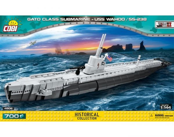 Конструктор Cobi 4806 Американская подводная лодка Gato Class Submarine - USS Wahoo / SS-238