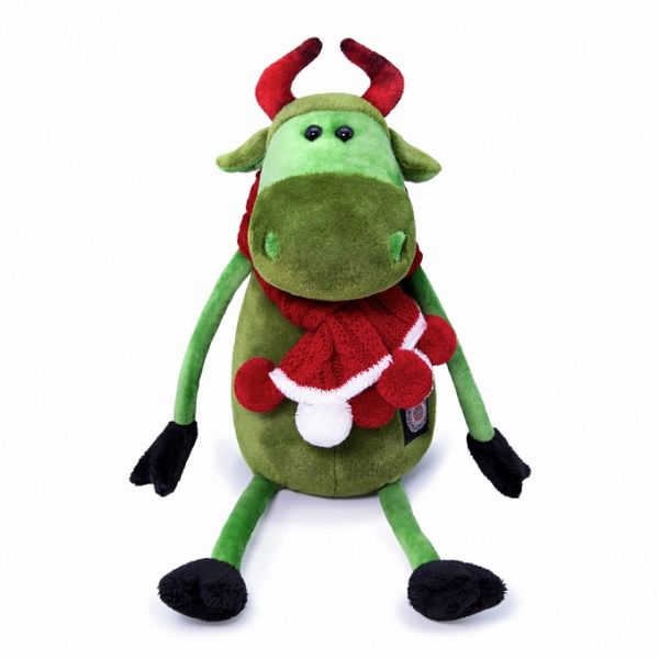 Мягкая игрушка Буди Баса Budi Basa Каролина в вязаном шарфе, 27 см, Cs27-032