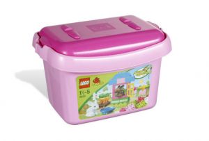 Lego 4623 Duplo Розовая коробка с кубиками