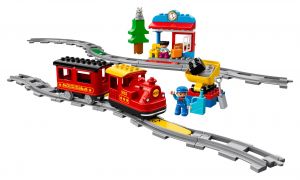Lego 10874 Duplo Поезд на паровой тяге поврежденная коробка