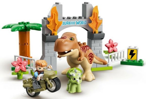Lego 10939 Duplo Побег динозавров: тираннозавр и трицератопс