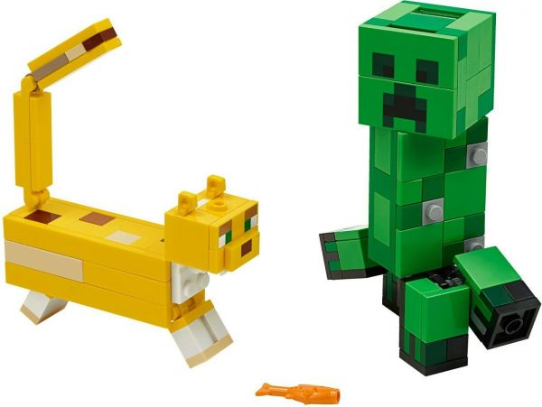 Lego 21156 Minecraft Большие фигурки Minecraft, Крипер и Оцелот