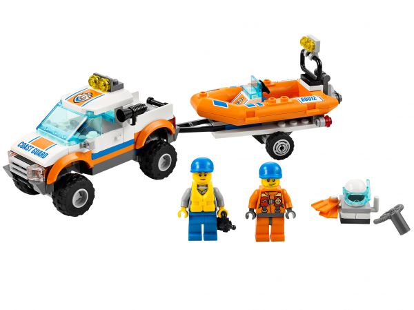 Lego 60012 City Внедорожник и катер водолазов
