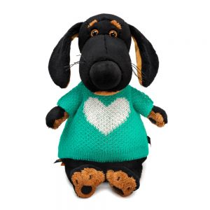 Мягкая игрушка Буди Баса Budi Basa Ваксон в свитере с сердцем, 29 см, Vaks29-069