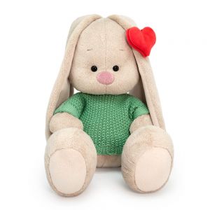 Мягкая игрушка Буди Баса Budi Basa Зайка Ми в свитере и с сердечком на ушке, 23 см, SidM-610